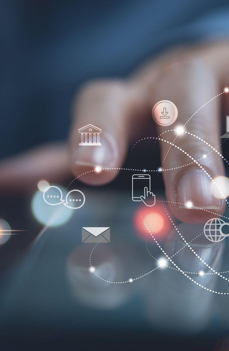 Mobile app development process showing collaborative team environment